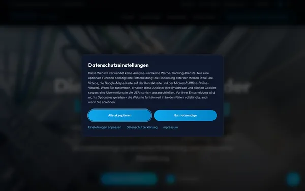 Screenshot of the mycon GmbH website built by Octonics